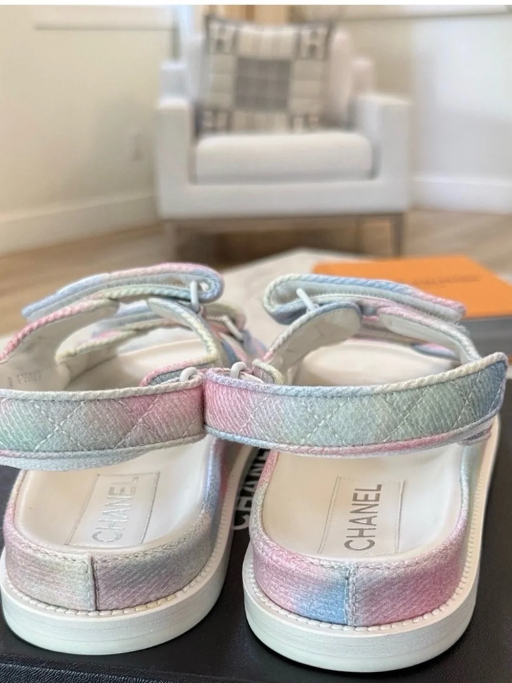 CHANEL Multicolor Dad Sandals